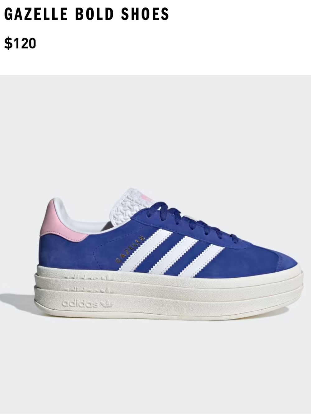 adidas Gazelle Bold Platform Sneakers